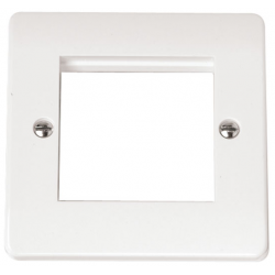 CLICK MODE 1 GANG TWIN APERTURE MEDIA PLATE