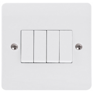 CLICK MODE 10A 4 GANG 2 WAY SWITCH SINGLE PLATE