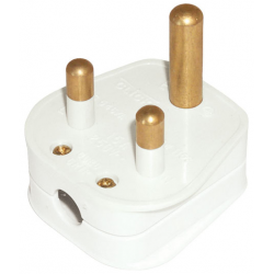 SCOLMORE 5AMP 3 PIN ROUND PLUG