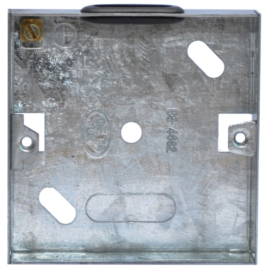 1 GANG 16MM FLUSH METAL CHOP IN BOX