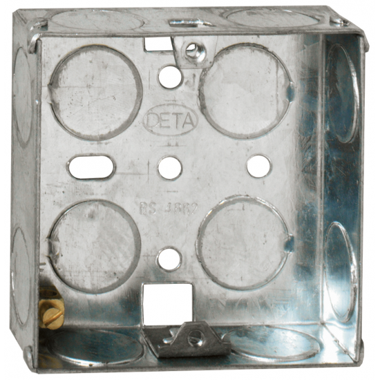 1 GANG 35MM FLUSH METAL CHOP IN BOX