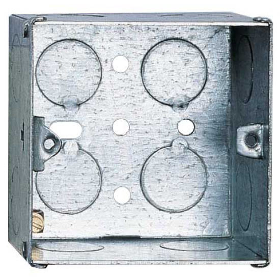 1 GANG 47MM FLUSH METAL CHOP IN BOX