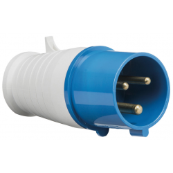 32A 2 PIN & EARTH PLUG 240 VOLT BLUE