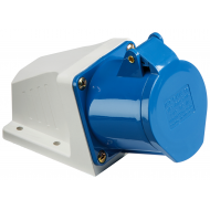 32A 2 PIN & EARTH WALL SOCKET 240 VOLT BLUE