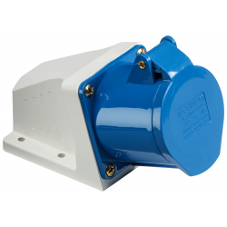 32A 2 PIN & EARTH WALL SOCKET 240 VOLT BLUE