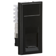 RJ45 CAT6 BLACK MODULE 25MM X 50MM