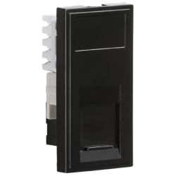 RJ45 CAT6 BLACK MODULE 25MM X 50MM