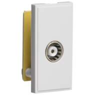 TV CO-AX WHITE MODULE 50MM X 25MM