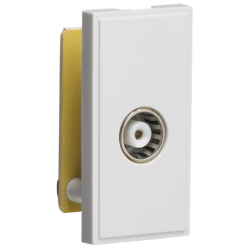TV CO-AX WHITE MODULE 50MM X 25MM