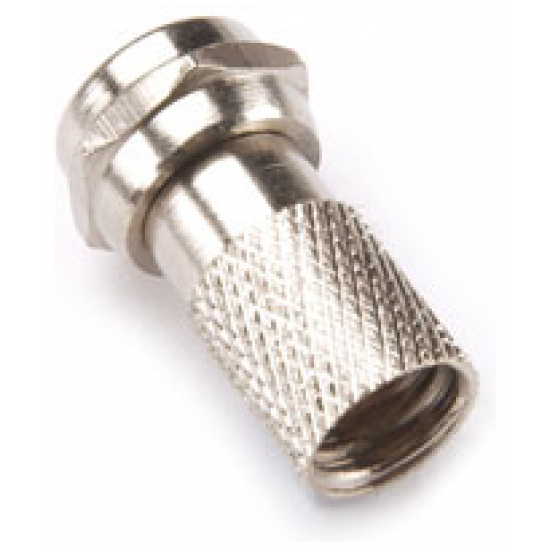 F PLUG TWIST ON INT/DIA 6.35MM FITS SAT/CABLE