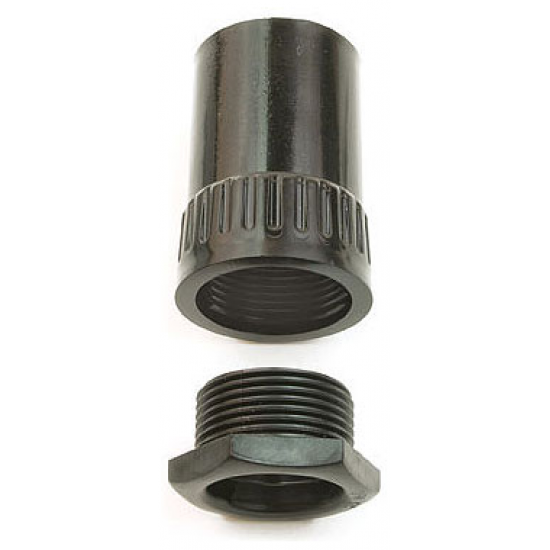 20MM ADAPTOR - FEMALE THREAD & MALE BUSH BLACK