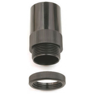 20MM ADAPTOR - MALE THREAD WITH LOCKRING BLACK