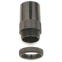 20MM ADAPTOR - MALE THREAD WITH LOCKRING BLACK