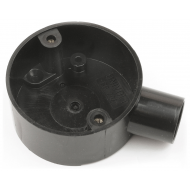 20MM TERMINAL / END BOX - BLACK