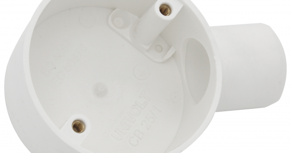 20MM TERMINAL / END BOX - WHITE