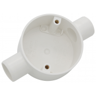 20MM THROUGH BOX - WHITE