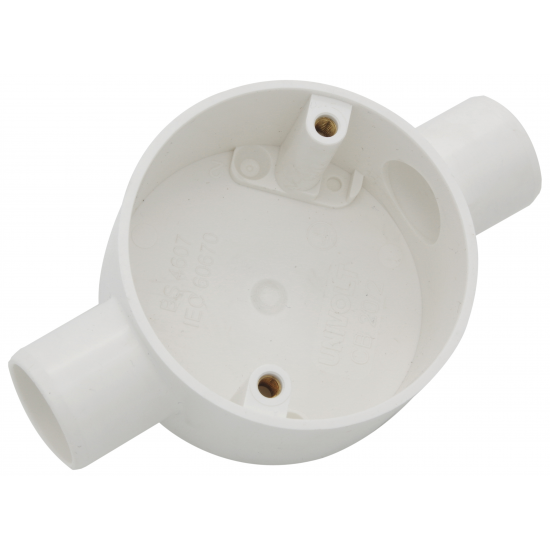 20MM THROUGH BOX - WHITE