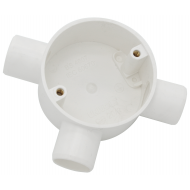 20MM TEE BOX - WHITE