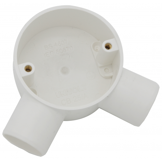 20MM ANGLE BOX - WHITE