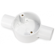 25MM THROUGH BOX - WHITE