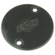 CIRCULAR CONDUIT BOX LID - BLACK