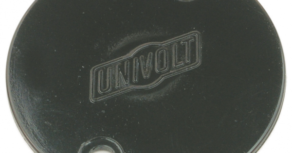 CIRCULAR CONDUIT BOX LID - BLACK