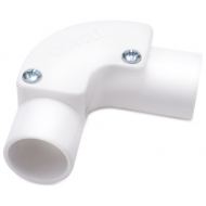 20MM INSPECTION ELBOW - WHITE