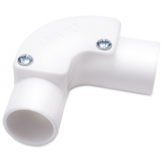 20MM INSPECTION ELBOW - WHITE