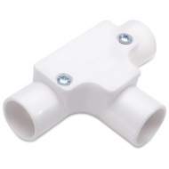 20MM INSPECTION TEE - WHITE