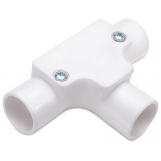 20MM INSPECTION TEE - WHITE