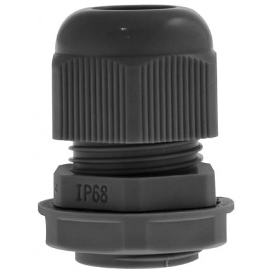 UNICRIMP 25MM BLACK NYLON TRS GLAND 13-18MM HOLE IP68 **SOLD PER 1 GLAND**