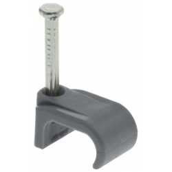 UNICRIMP 4MM-6MM GREY FLAT T&E CLIPS (BOX 100)