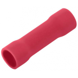 RED 1.5MM INSULATED BUTT SPLICE CRIMP TERMINAL (100 PACK)