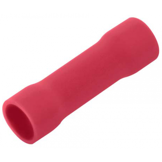 RED 1.5MM INSULATED BUTT SPLICE CRIMP TERMINAL (100 PACK)