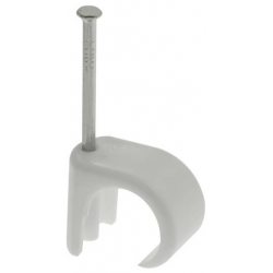 UNICRIMP WHITE 7MM-10MM ROUND CLIPS (BOX 100)