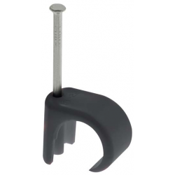 UNICRIMP BLACK 10MM-14MM ROUND CLIPS (BOX 100)