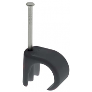 UNICRIMP BLACK 5MM-7MM ROUND CLIPS (BOX 100)