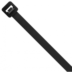 UNICRIMP 100MM X 2.5MM BLACK CABLE TIES (100 PACK)