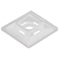 NATURAL CABLE TIE MOUNT SELF ADHESIVE 26MM X 26MM (PACK 100)