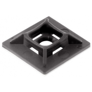 BLACK CABLE TIE MOUNT SELF ADHESIVE 26MM X 26MM (PACK 100)