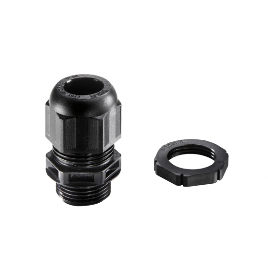UNICRIMP 20MM BLACK NYLON TRS GLAND 8MM-12MM HOLE IP68 **PACK OF 10**